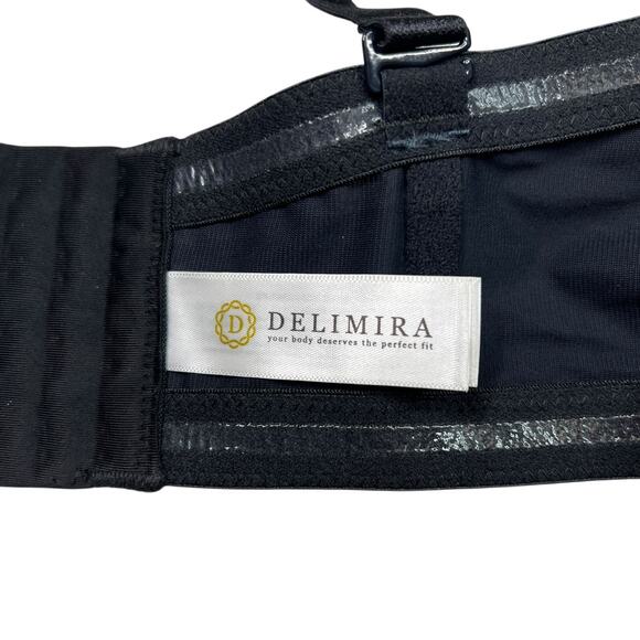 Delimira Underwire Contour Multiway Convertible Full Coverage Bra Black 42DD - Picture 7 of 8